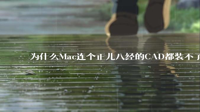 为什么Mac连个正儿八经的CAD都装不了还敢打着生产力的旗号？